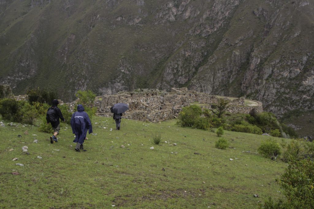 Ruine der Inka auf dem Inka Trail nach Machu Picchu